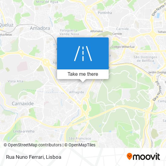 Rua Nuno Ferrari mapa