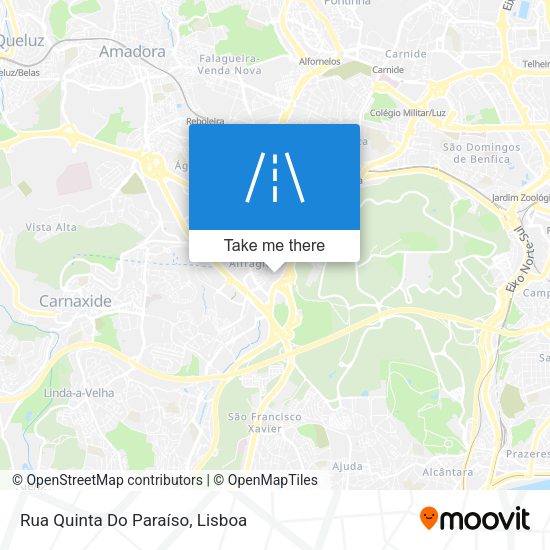 Rua Quinta Do Paraíso map