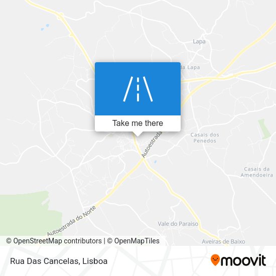 Rua Das Cancelas mapa