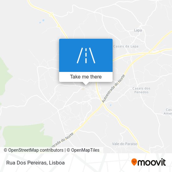 Rua Dos Pereiras mapa