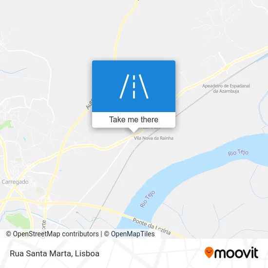 Rua Santa Marta map