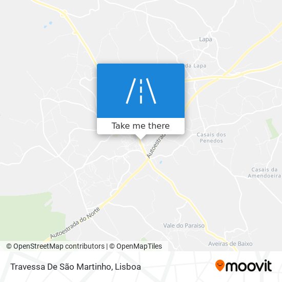 Travessa De São Martinho mapa