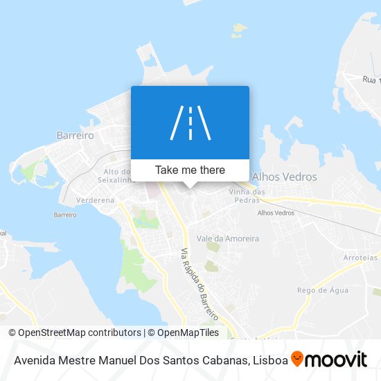 Avenida Mestre Manuel Dos Santos Cabanas map