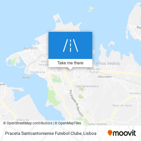 Praceta Santoantoniense Futebol Clube map