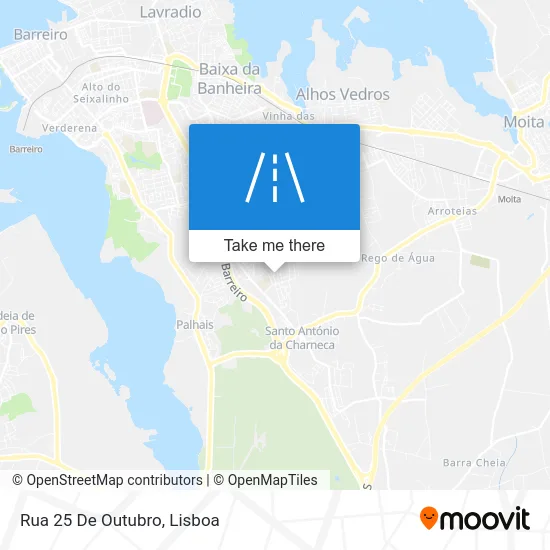 Rua 25 De Outubro map