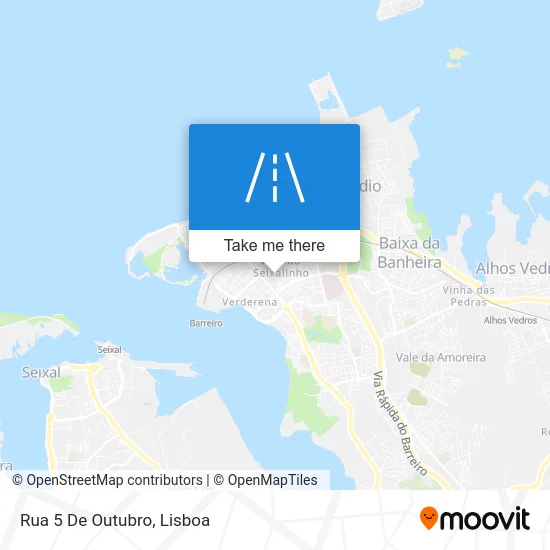 Rua 5 De Outubro map