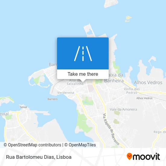 Rua Bartolomeu Dias map