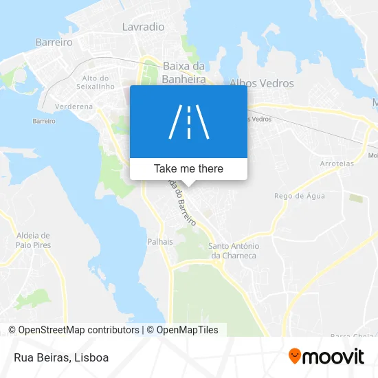 Rua Beiras map