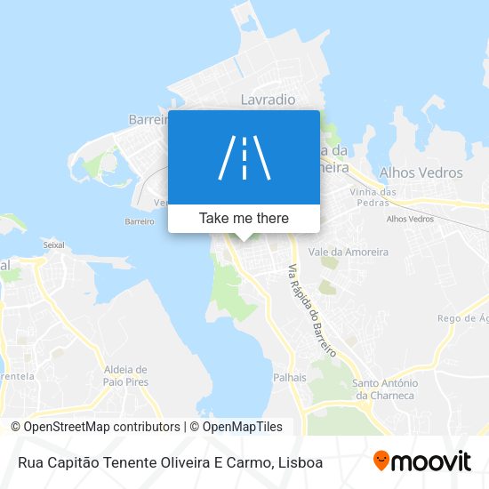 Rua Capitão Tenente Oliveira E Carmo map