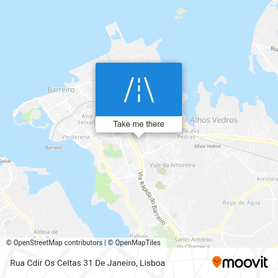 Rua Cdir Os Celtas 31 De Janeiro map