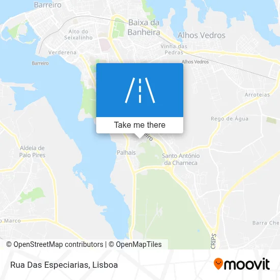 Rua Das Especiarias map