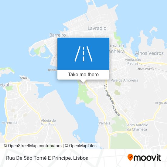 Rua De São Tomé E Príncipe map