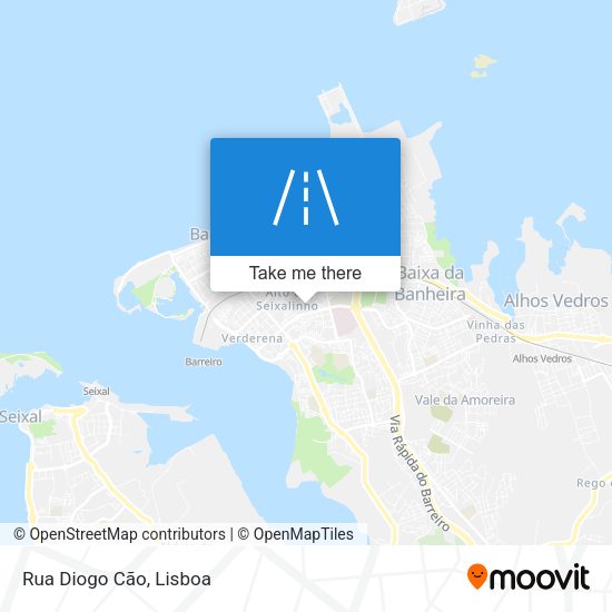 Rua Diogo Cão mapa
