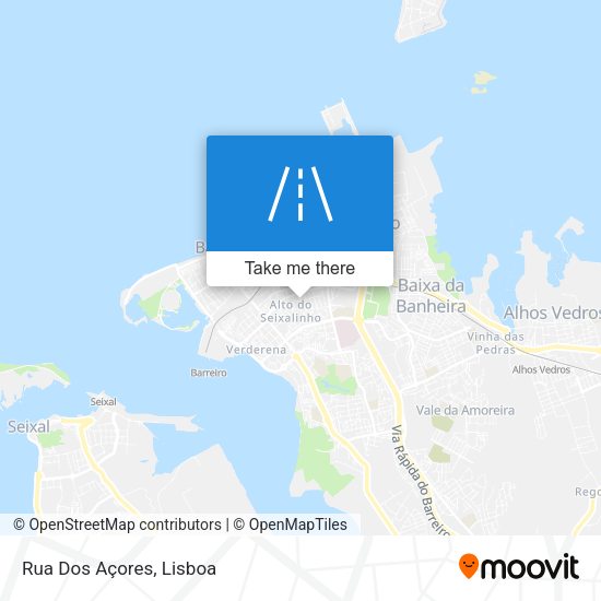 Rua Dos Açores mapa