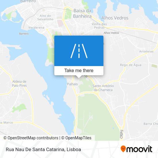 Rua Nau De Santa Catarina mapa