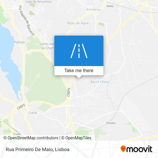 Rua Primeiro De Maio mapa