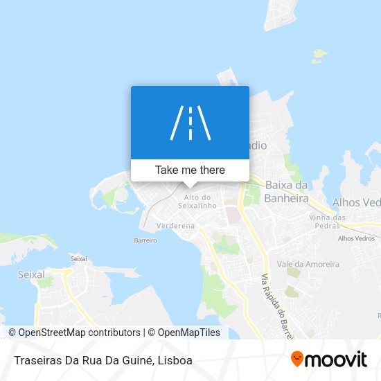 Traseiras Da Rua Da Guiné mapa