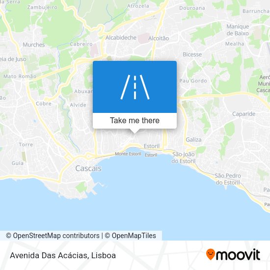 Avenida Das Acácias mapa