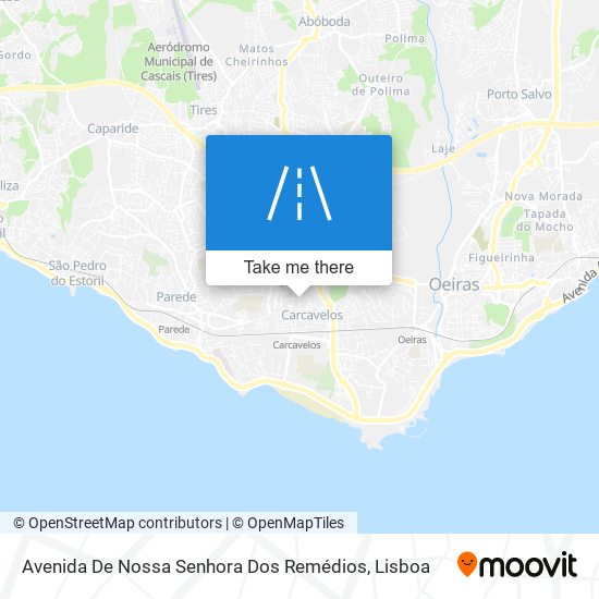 Avenida De Nossa Senhora Dos Remédios mapa