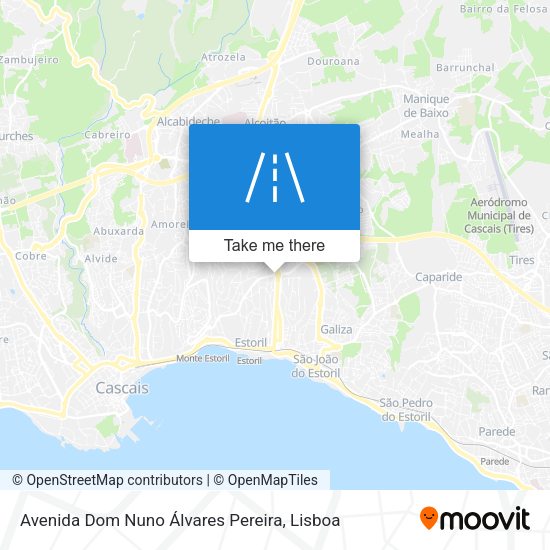Avenida Dom Nuno Álvares Pereira map