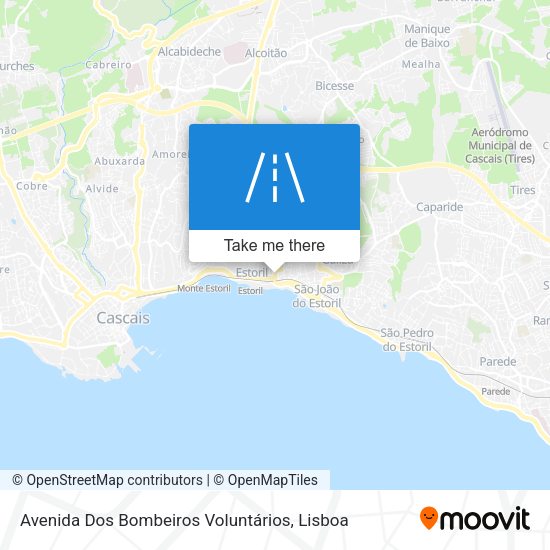 Avenida Dos Bombeiros Voluntários mapa