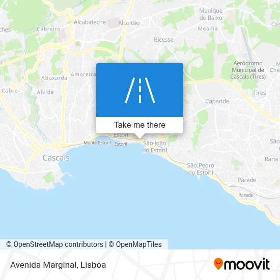 Avenida Marginal map