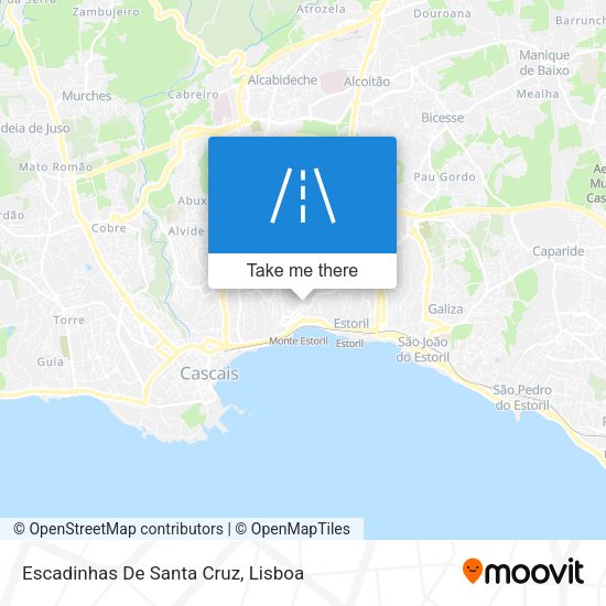 Escadinhas De Santa Cruz mapa
