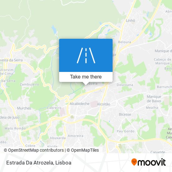 Estrada Da Atrozela map