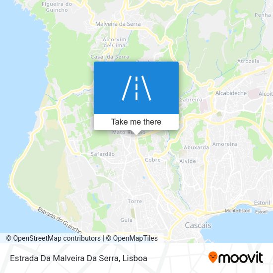 Estrada Da Malveira Da Serra mapa