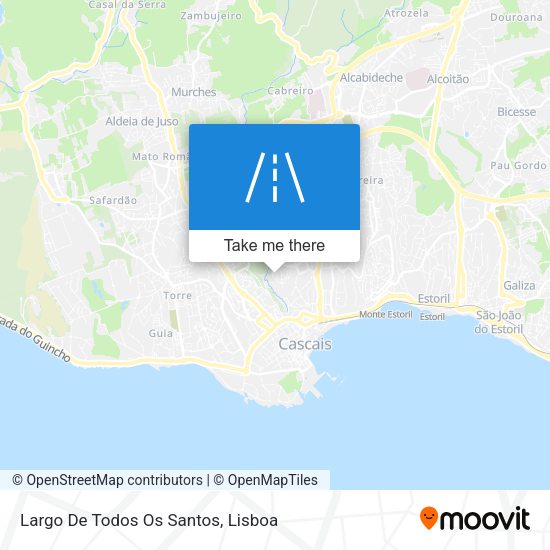 Largo De Todos Os Santos mapa