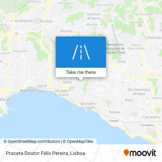 Praceta Doutor Félix Pereira mapa