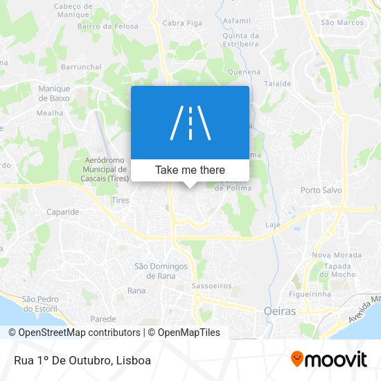 Rua 1º De Outubro map