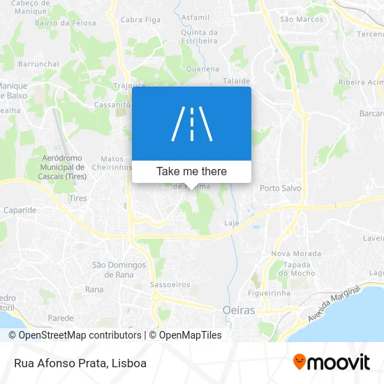 Rua Afonso Prata map