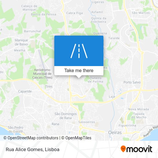 Rua Alice Gomes mapa