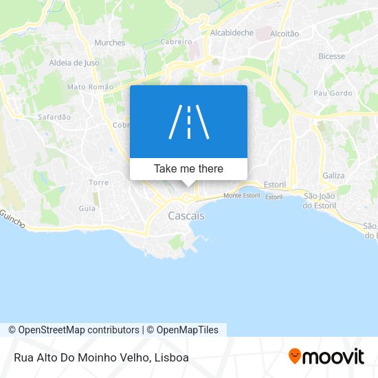 Rua Alto Do Moinho Velho mapa