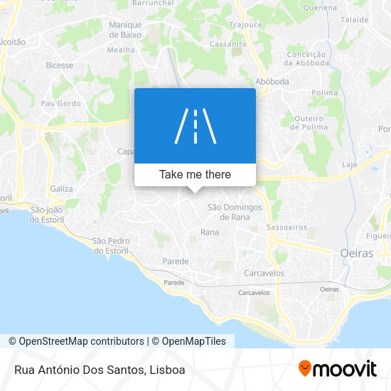 Rua António Dos Santos map