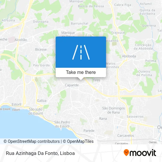 Rua Azinhaga Da Fonto map