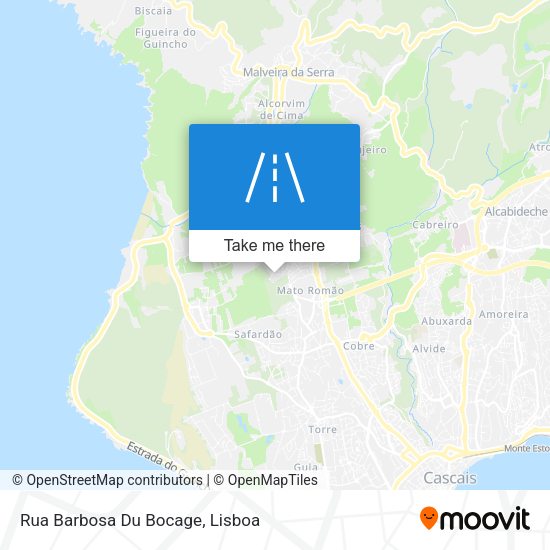 Rua Barbosa Du Bocage mapa