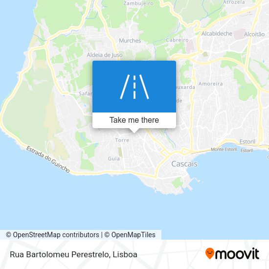 Rua Bartolomeu Perestrelo mapa