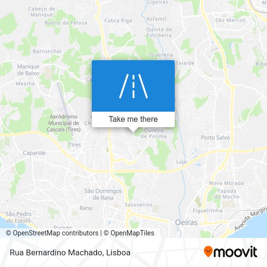 Rua Bernardino Machado mapa