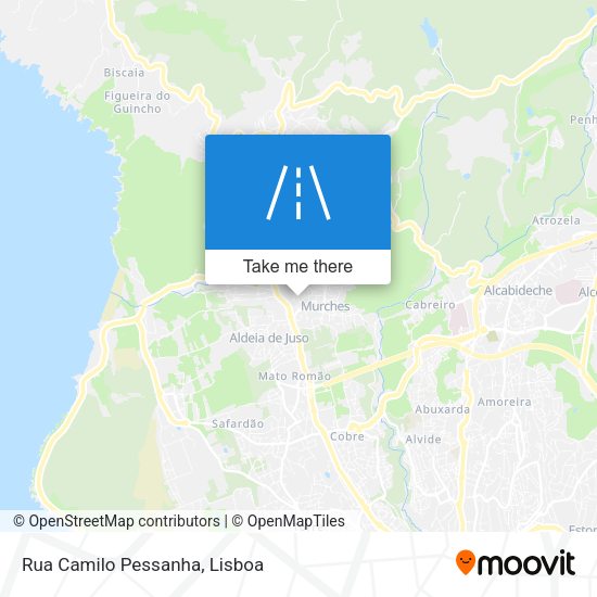 Rua Camilo Pessanha mapa