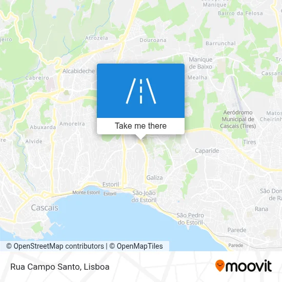 Rua Campo Santo map