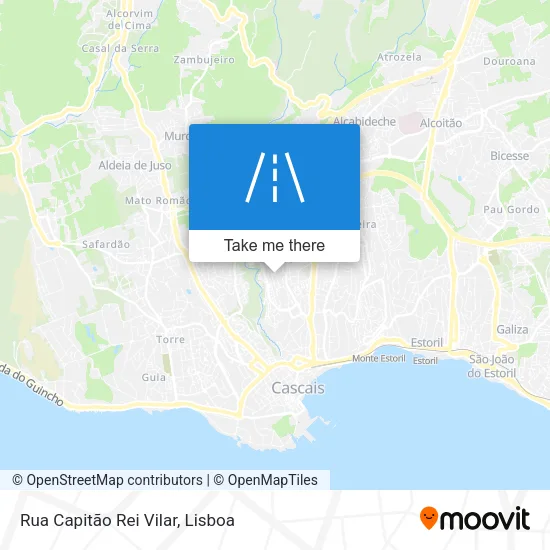 Rua Capitão Rei Vilar mapa