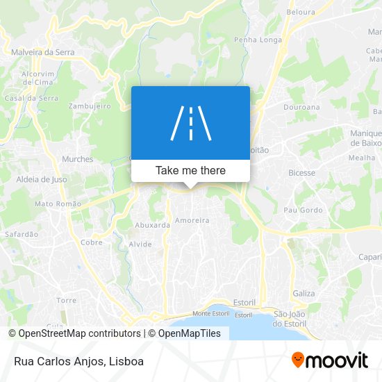 Rua Carlos Anjos mapa