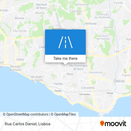 Rua Carlos Daniel mapa