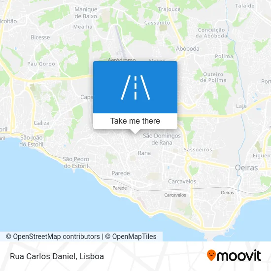 Rua Carlos Daniel map