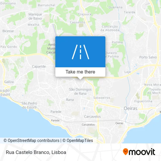 Rua Castelo Branco map