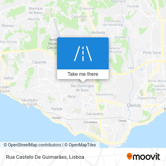 Rua Castelo De Guimarães mapa
