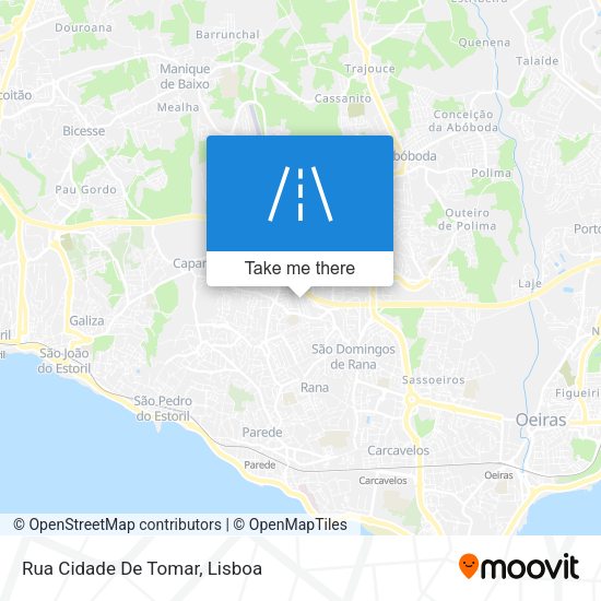 Rua Cidade De Tomar mapa
