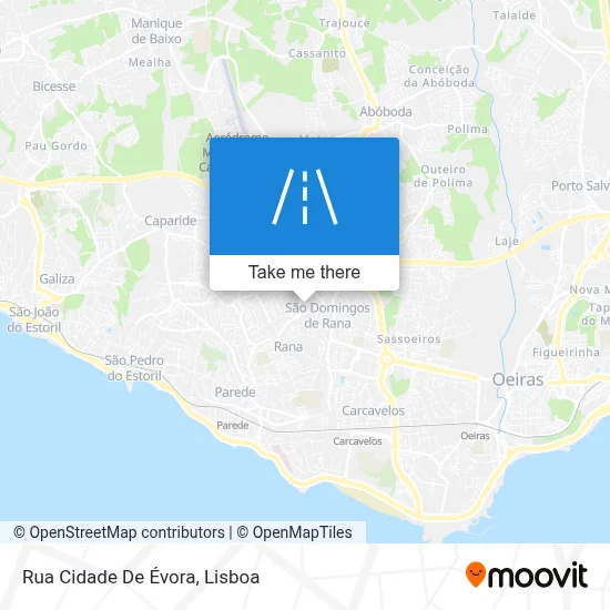 Rua Cidade De Évora map